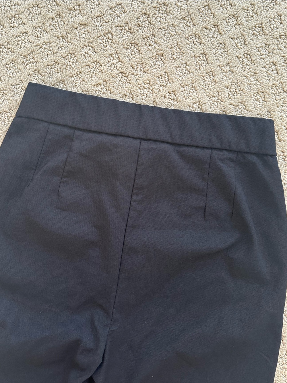 Zara Black Boot-Cut Stretch Work Pants - Picture 7 of 7